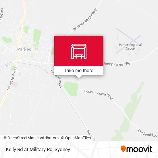 Kelly Rd at Military Rd map