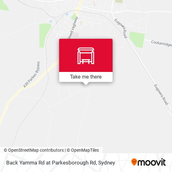 Mapa Back Yamma Rd at Parkesborough Rd