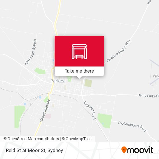 Reid St at Moor St map
