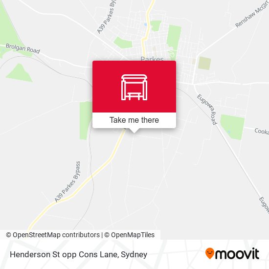 Henderson St opp Cons Lane map