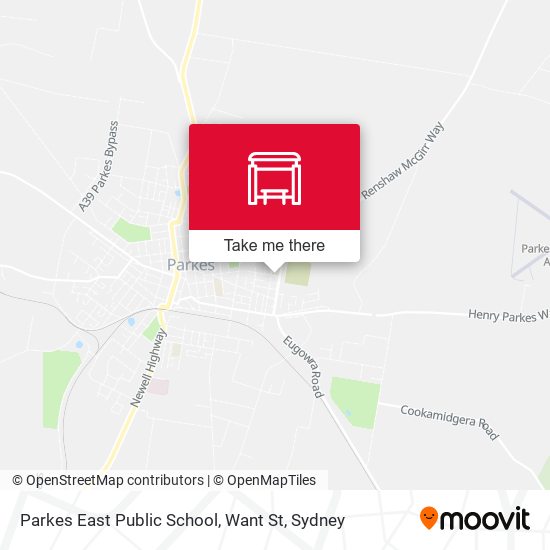 Parkes East Public School, Want St map