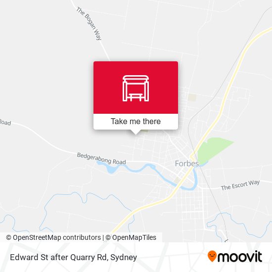 Edward St after Quarry Rd map