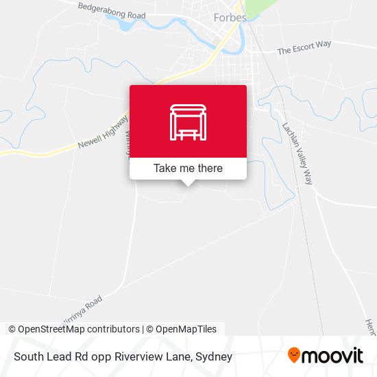 South Lead Rd opp Riverview Lane map