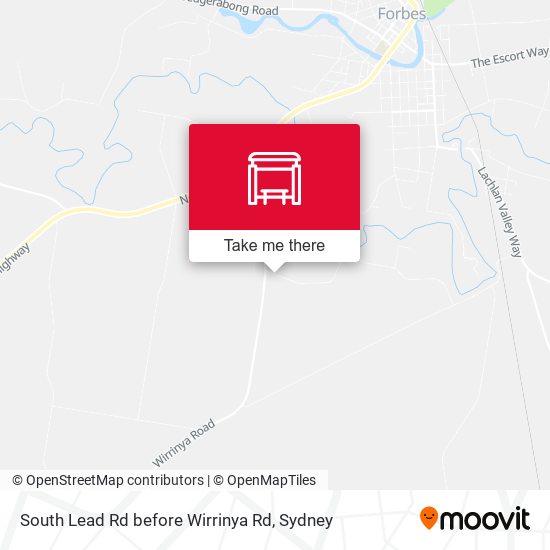 South Lead Rd before Wirrinya Rd map