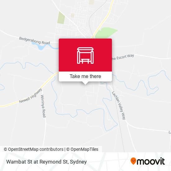 Wambat St at Reymond St map