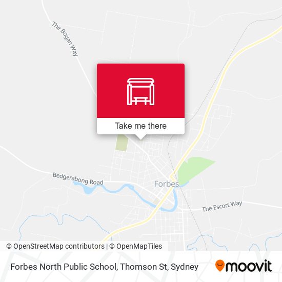Forbes North Public School, Thomson St map