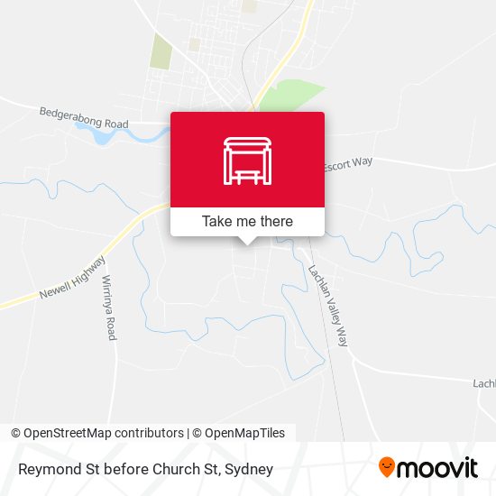 Reymond St before Church St map