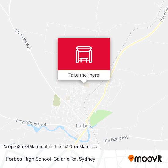 Forbes High School, Calarie Rd map