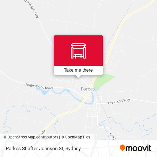 Parkes St after Johnson St map