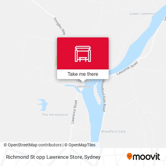 Richmond St opp Lawrence Store map