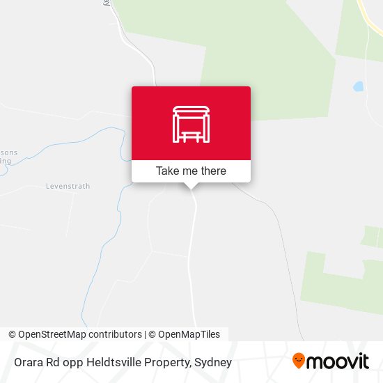 Orara Rd opp Heldtsville Property map