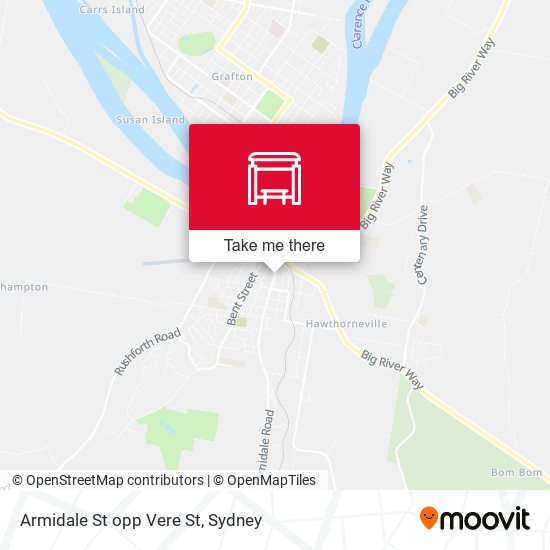 Armidale St opp Vere St map