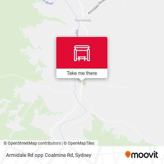 Armidale Rd opp Coalmine Rd map