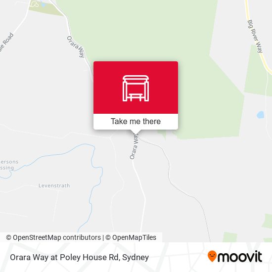 Orara Way at Poley House Rd map