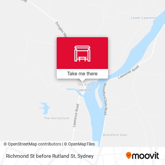 Richmond St before Rutland St map