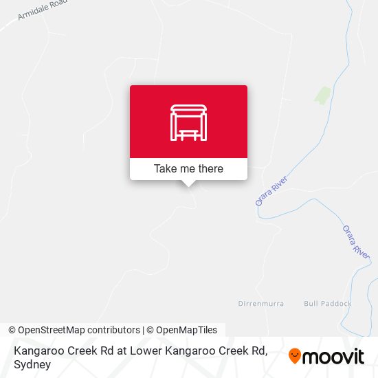 Kangaroo Creek Rd at Lower Kangaroo Creek Rd map