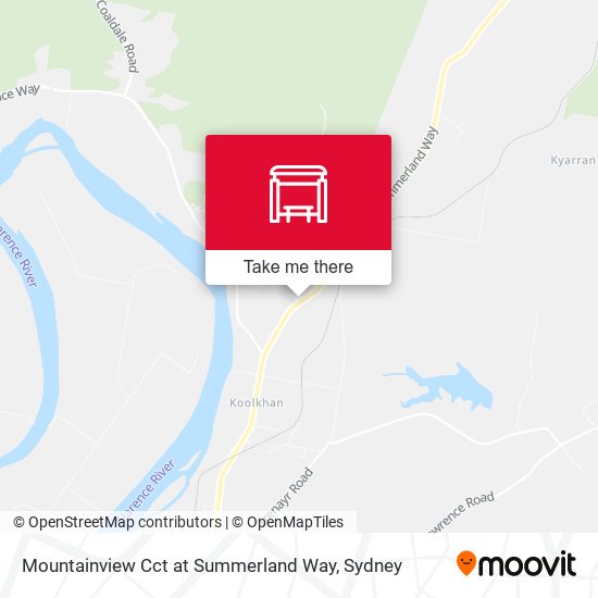 Mountainview Cct at Summerland Way map