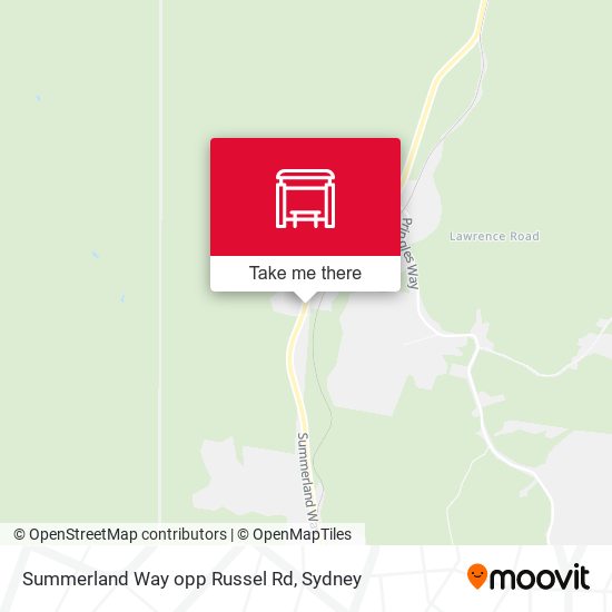 Summerland Way opp Russel Rd map