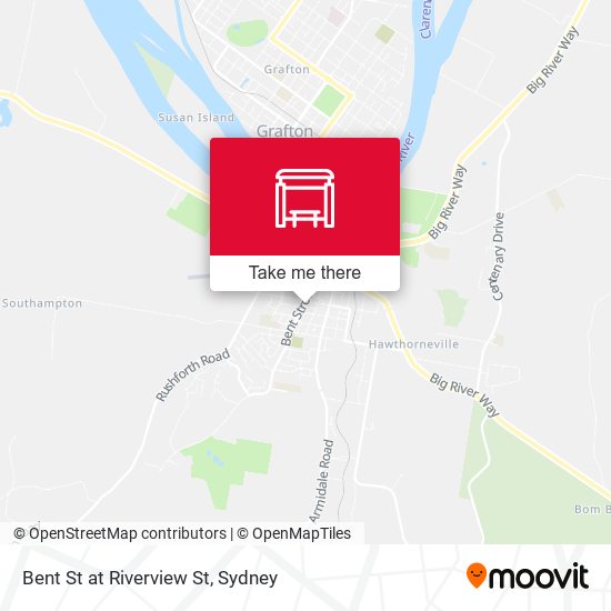 Bent St at Riverview St map