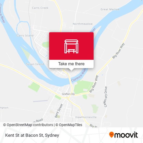 Kent St at Bacon St map