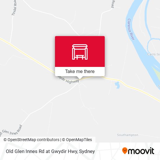 Old Glen Innes Rd at Gwydir Hwy map