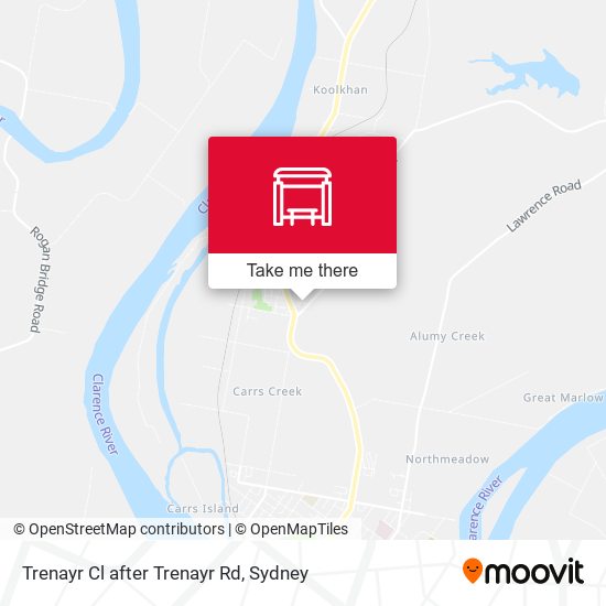 Trenayr Cl after Trenayr Rd map