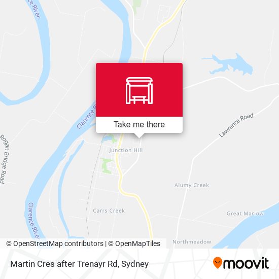 Martin Cres after Trenayr Rd map