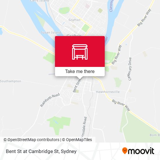 Bent St at Cambridge St map