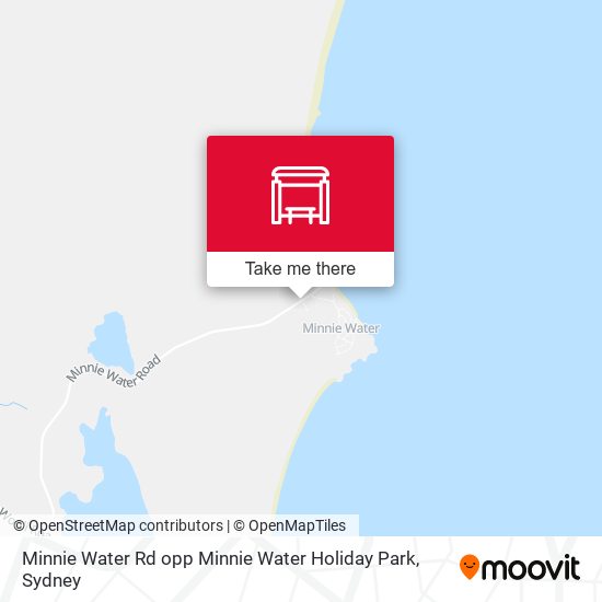 Minnie Water Rd opp Minnie Water Holiday Park map