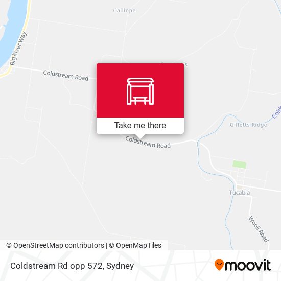 Coldstream Rd opp 572 map