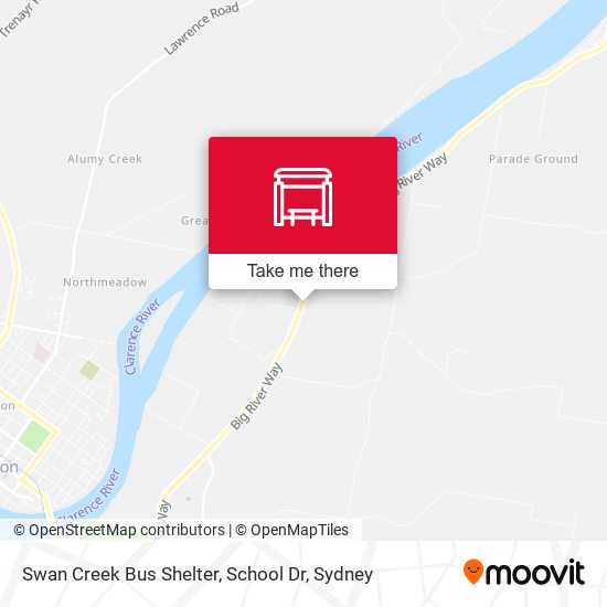 Swan Creek Bus Shelter, School Dr map