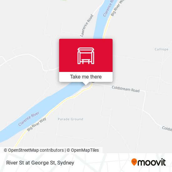 River St at George St map