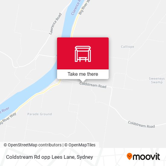 Coldstream Rd opp Lees Lane map
