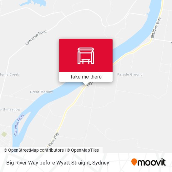 Big River Way before Wyatt Straight map