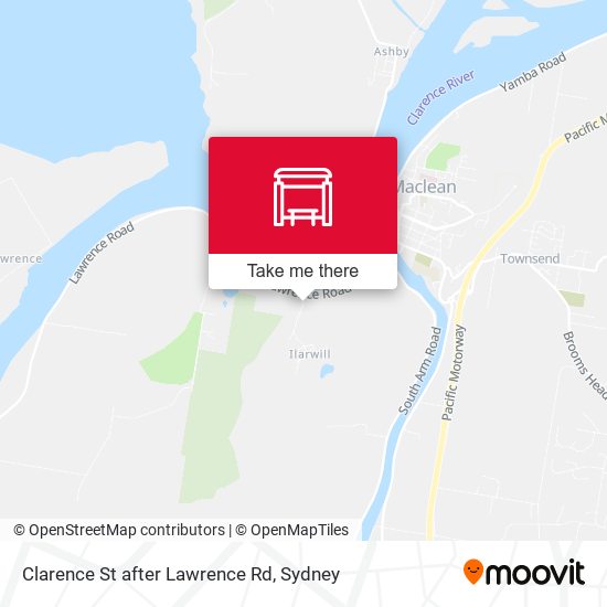 Clarence St after Lawrence Rd map