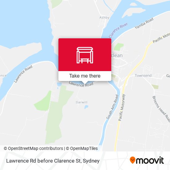 Lawrence Rd before Clarence St map