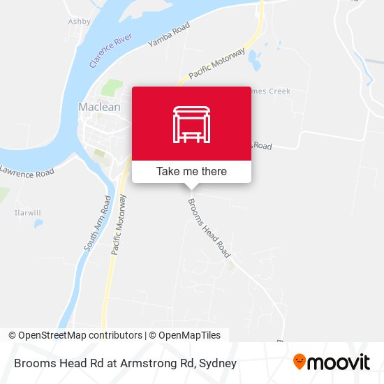 Brooms Head Rd at Armstrong Rd map