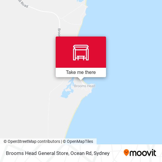 Brooms Head General Store, Ocean Rd map