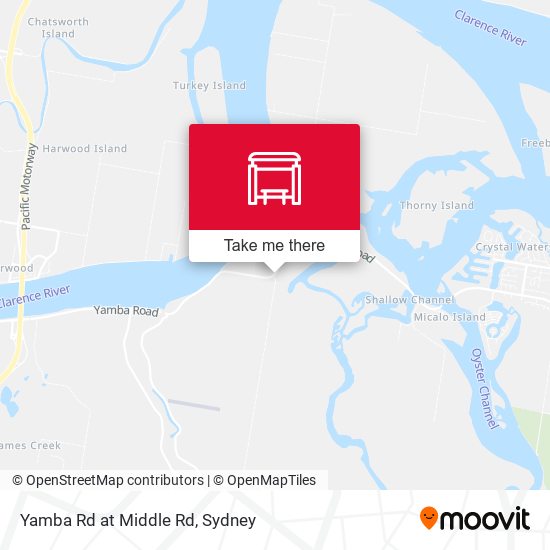 Yamba Rd at Middle Rd map
