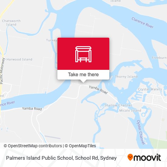 Palmers Island Public School, School Rd map