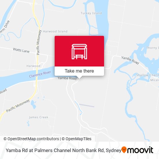 Yamba Rd at Palmers Channel North Bank Rd map