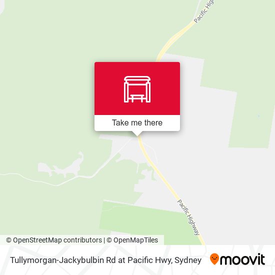 Tullymorgan-Jackybulbin Rd at Pacific Hwy map
