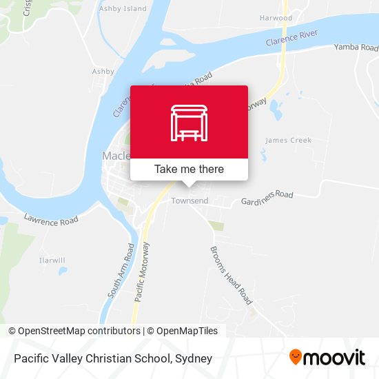 Pacific Valley Christian School map