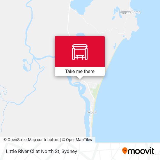 Little River Cl at North St map