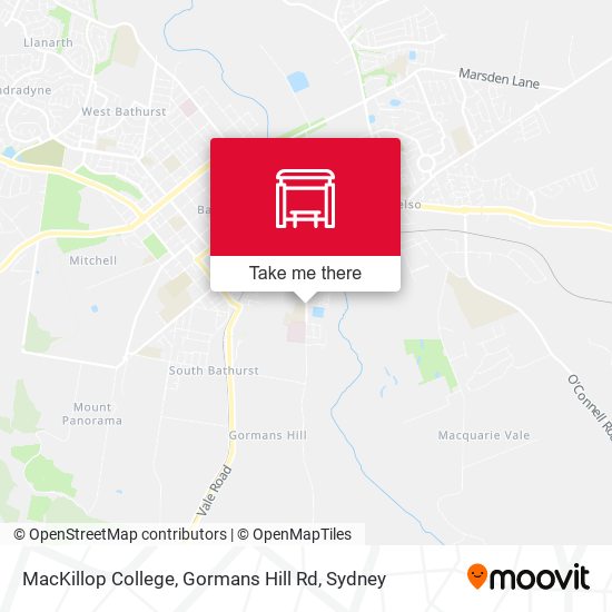 Mapa MacKillop College, Gormans Hill Rd