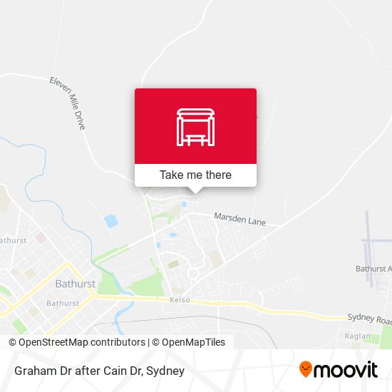Graham Dr after Cain Dr map