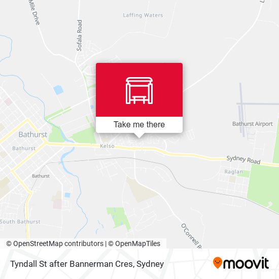Tyndall St after Bannerman Cres map