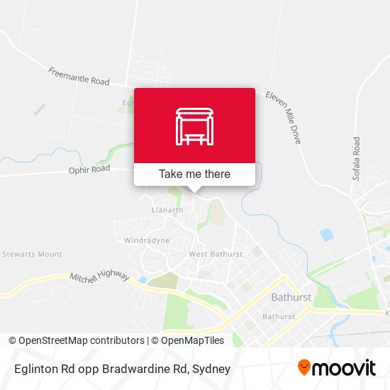 Eglinton Rd opp Bradwardine Rd map
