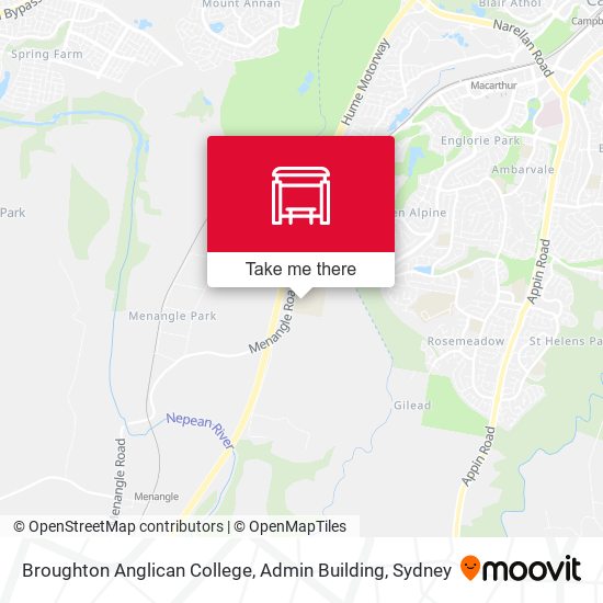 Broughton Anglican College, Admin Building map