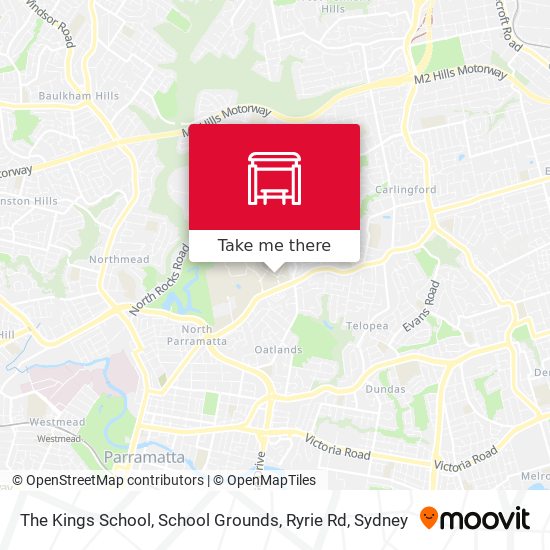 The Kings School, School Grounds, Ryrie Rd map